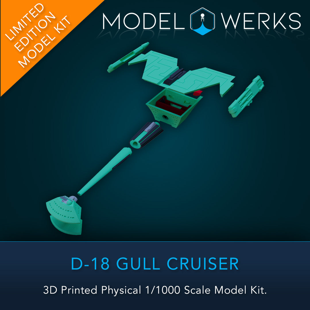 1/000 D-18 Gull Physical 3D Printed Kit