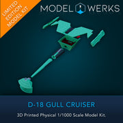 1/000 D-18 Gull Physical 3D Printed Kit