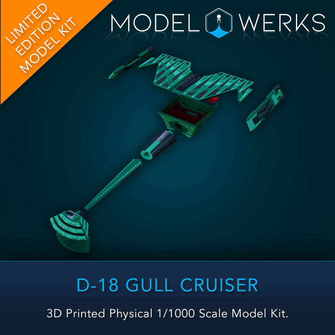1/000 D-18 Gull Physical 3D Printed Kit