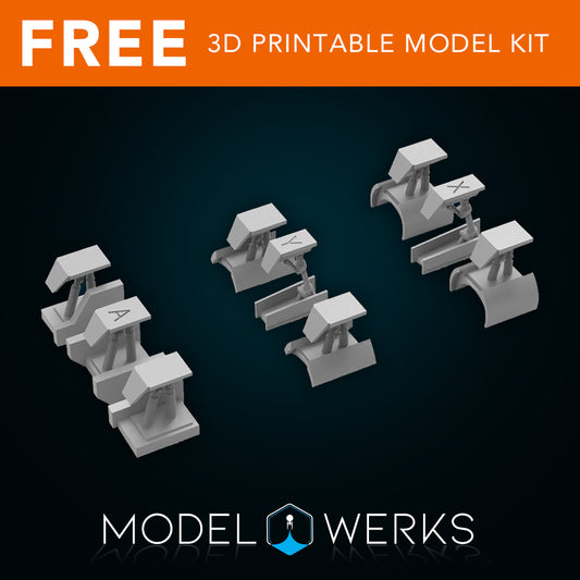 1/144 Scale Star Fighter Landing Gear STL File Download [FREE DOWNLOAD]