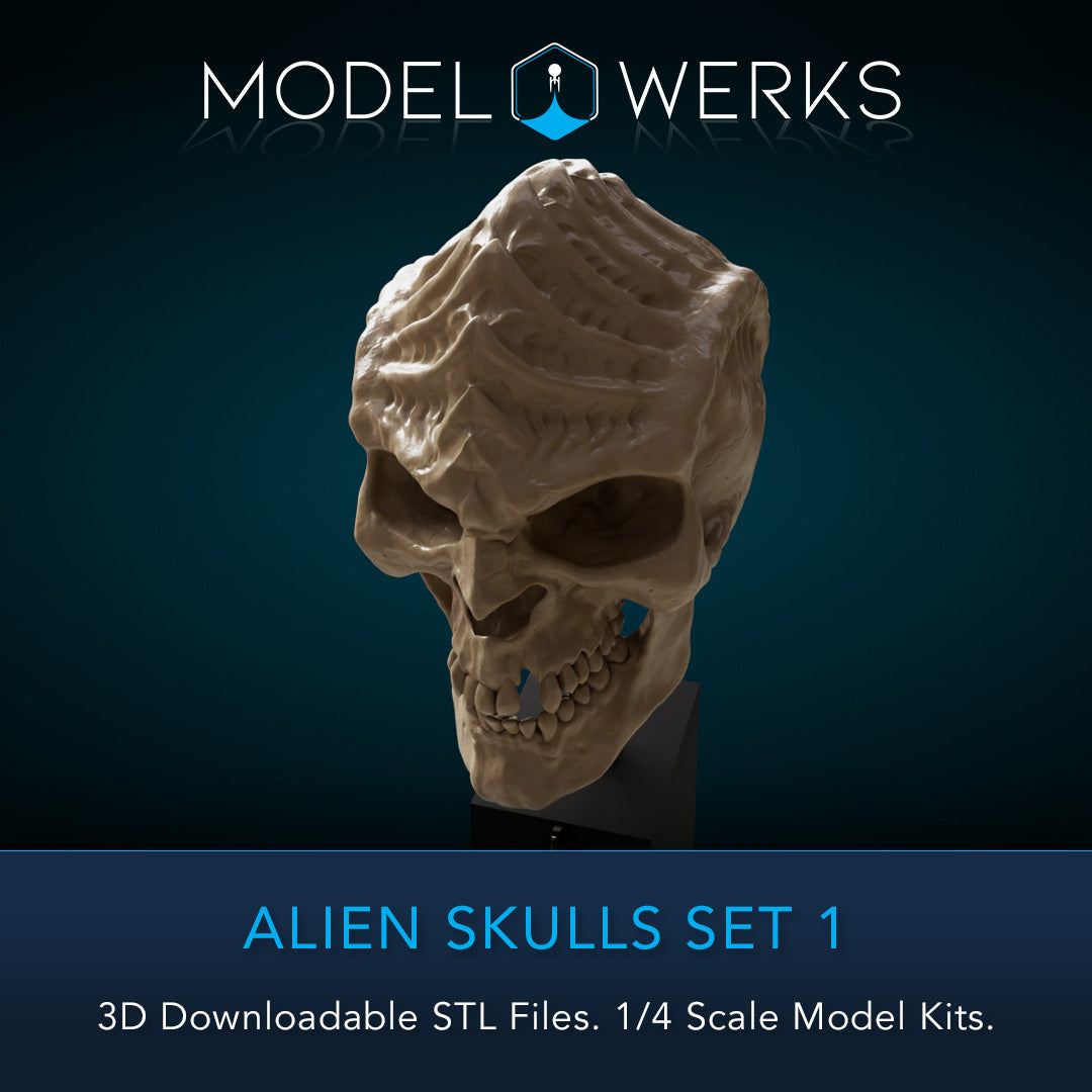 Alien Skulls Set 1 STL Download
