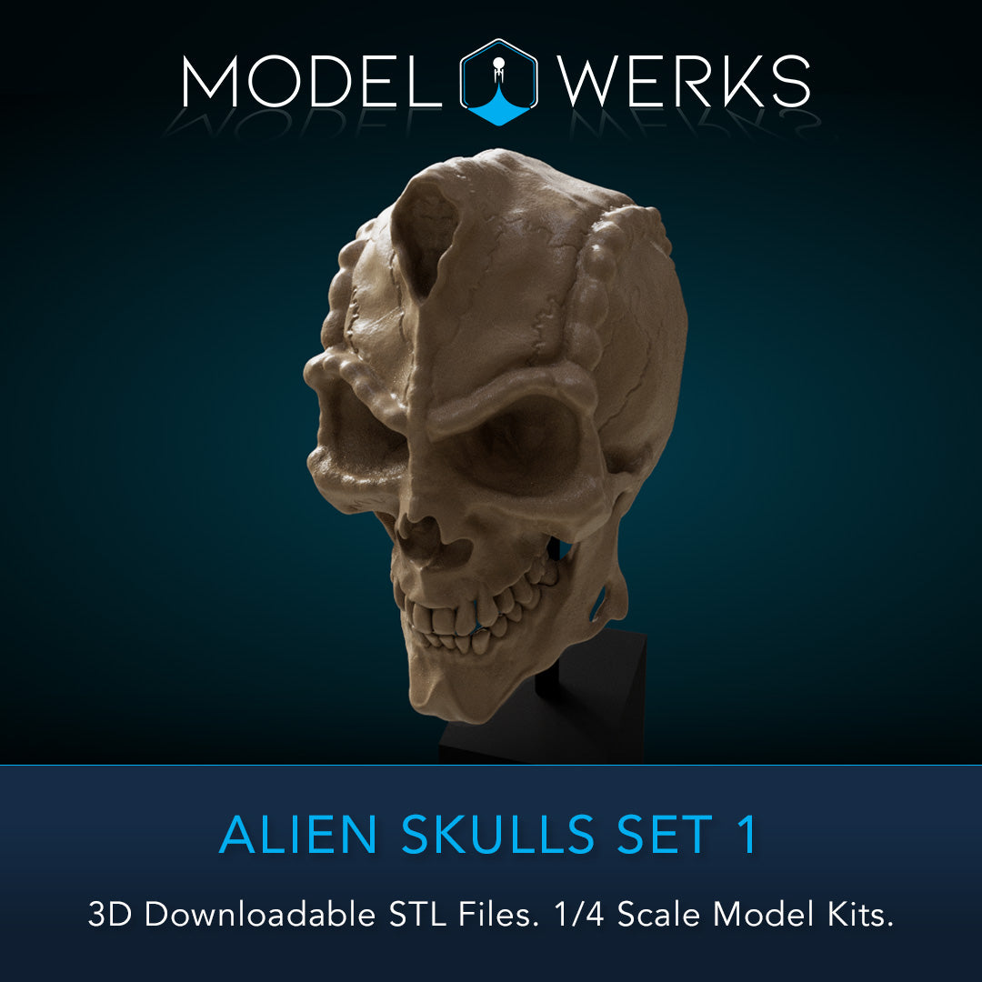 Alien Skulls Set 1 STL Download