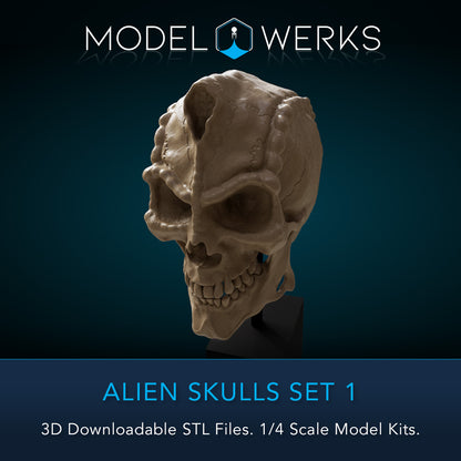 Alien Skulls Set 1 STL Download