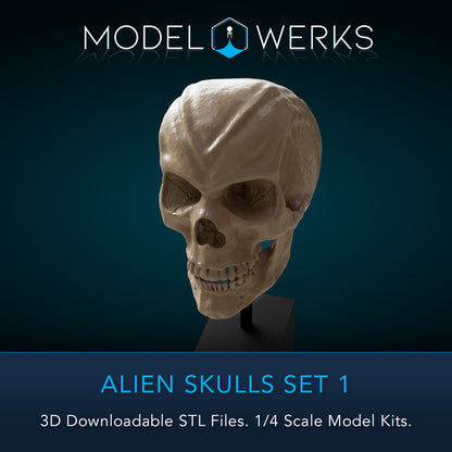 Alien Skulls Set 1 STL Download