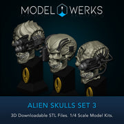 Alien Skulls Set 3 STL Download