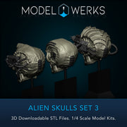 Alien Skulls Set 3 STL Download