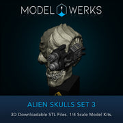 Alien Skulls Set 3 STL Download