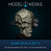 Alien Skulls Set 3 STL Download
