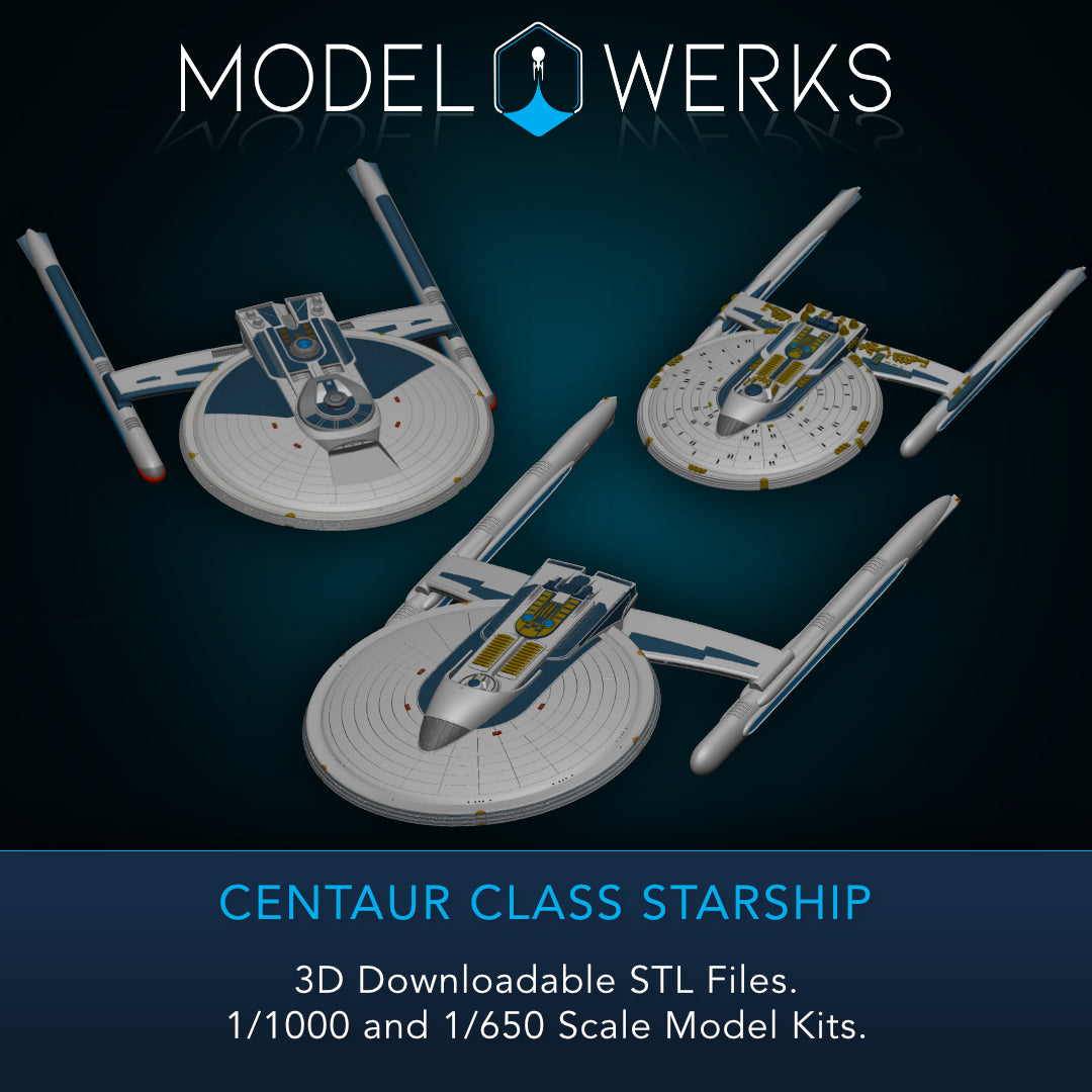 1/1000 1/650 Centaur Class Starship — STL File Download