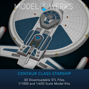 1/1000 1/650 Centaur Class Starship — STL File Download