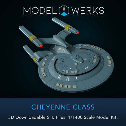 1/1400 Cheyenne Class STL File Download