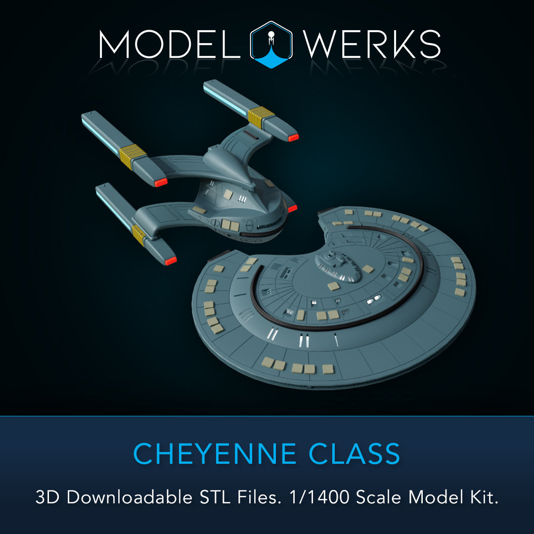 1/1400 Cheyenne Class STL File Download