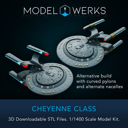 1/1400 Cheyenne Class STL File Download