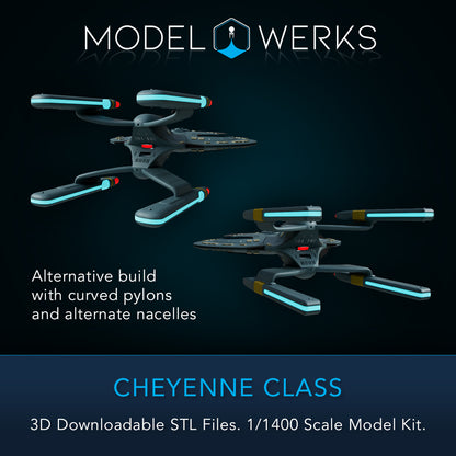 1/1400 Cheyenne Class STL File Download