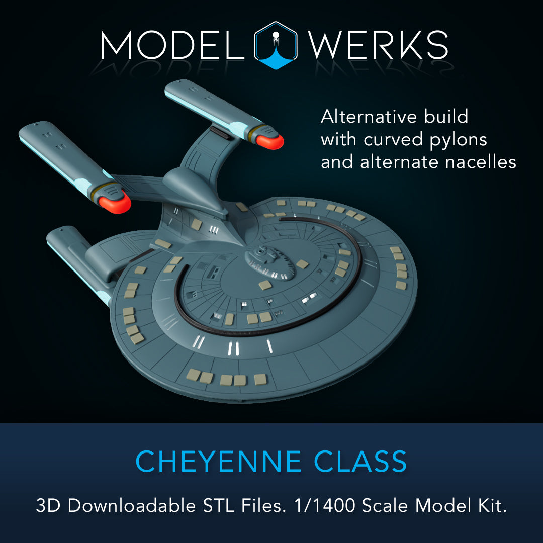 1/1400 Cheyenne Class STL File Download
