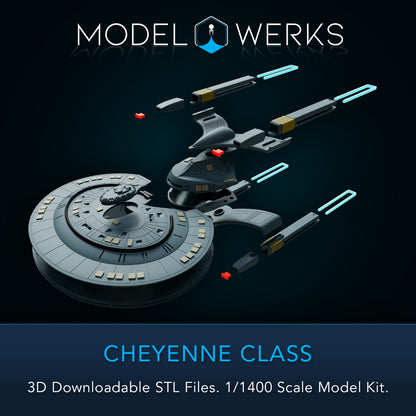 1/1400 Cheyenne Class STL File Download