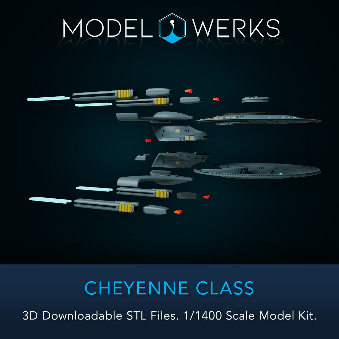 1/1400 Cheyenne Class STL File Download