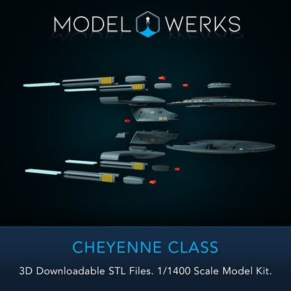 1/1400 Cheyenne Class STL File Download