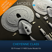 1/1400 Cheyenne Class 3D Printed Model Kit