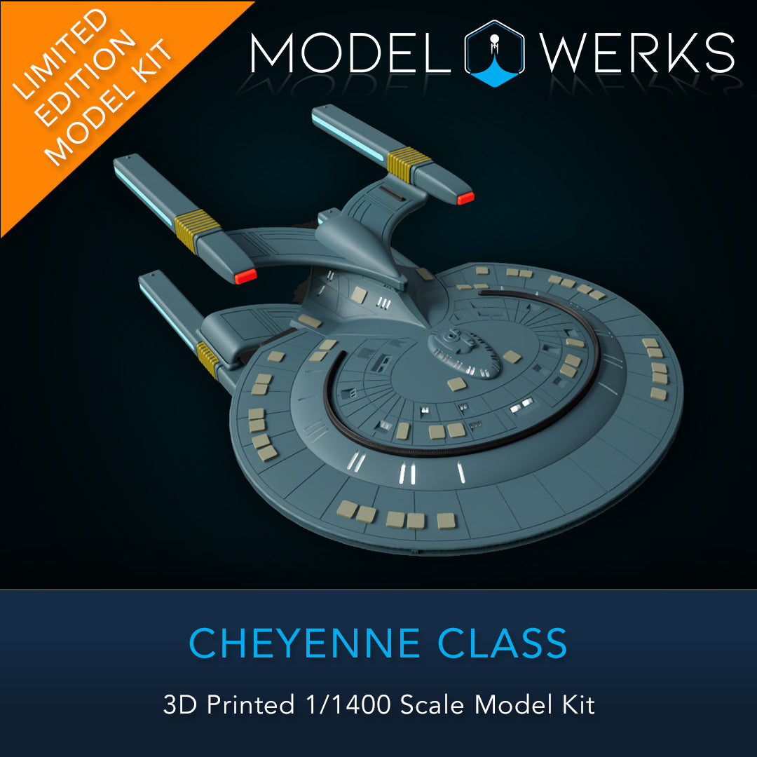 1/1400 Cheyenne Class 3D Printed Model Kit