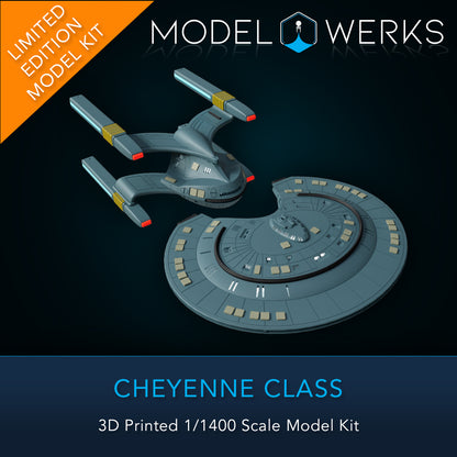 1/1400 Cheyenne Class 3D Printed Model Kit
