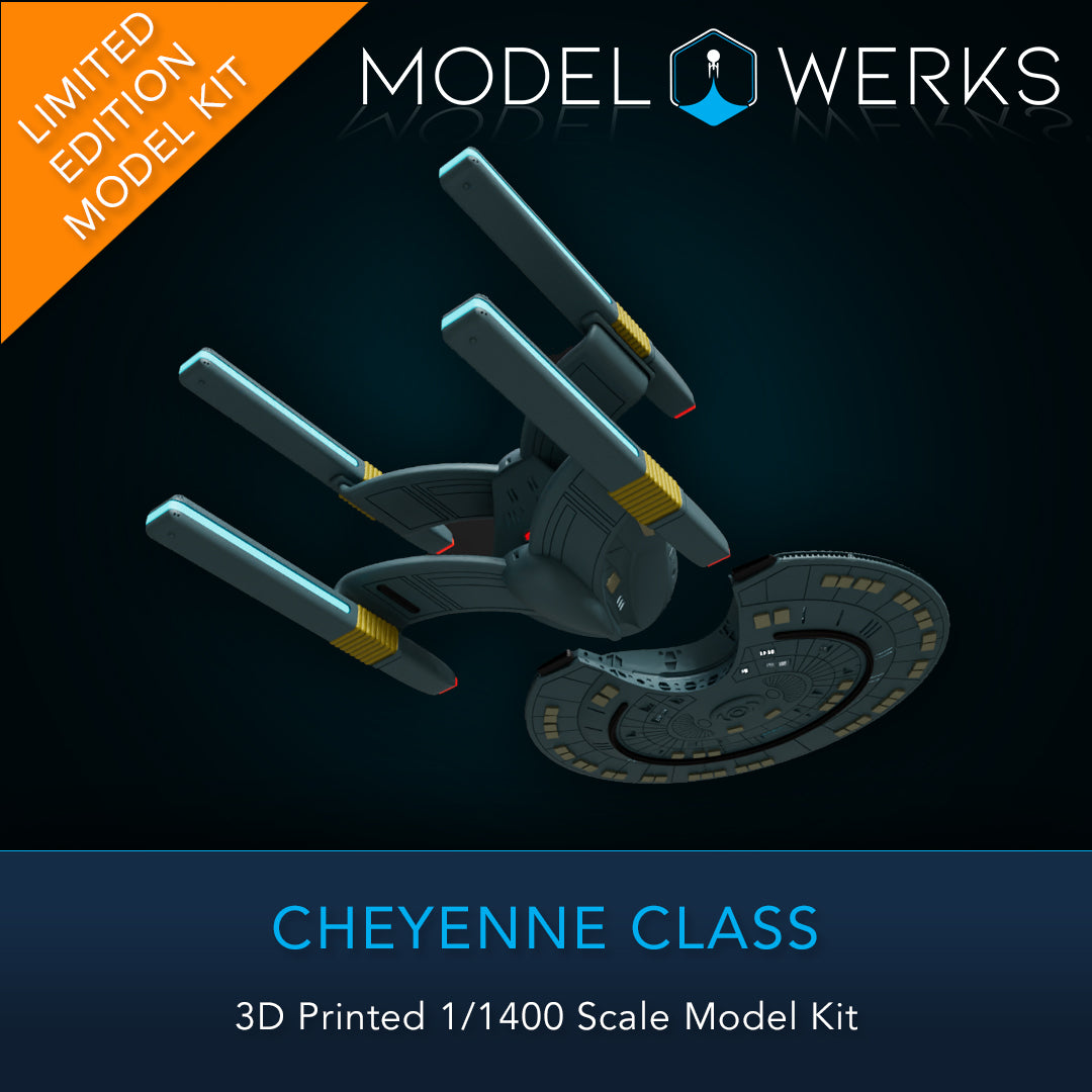 1/1400 Cheyenne Class 3D Printed Model Kit