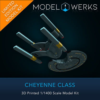 1/1400 Cheyenne Class 3D Printed Model Kit