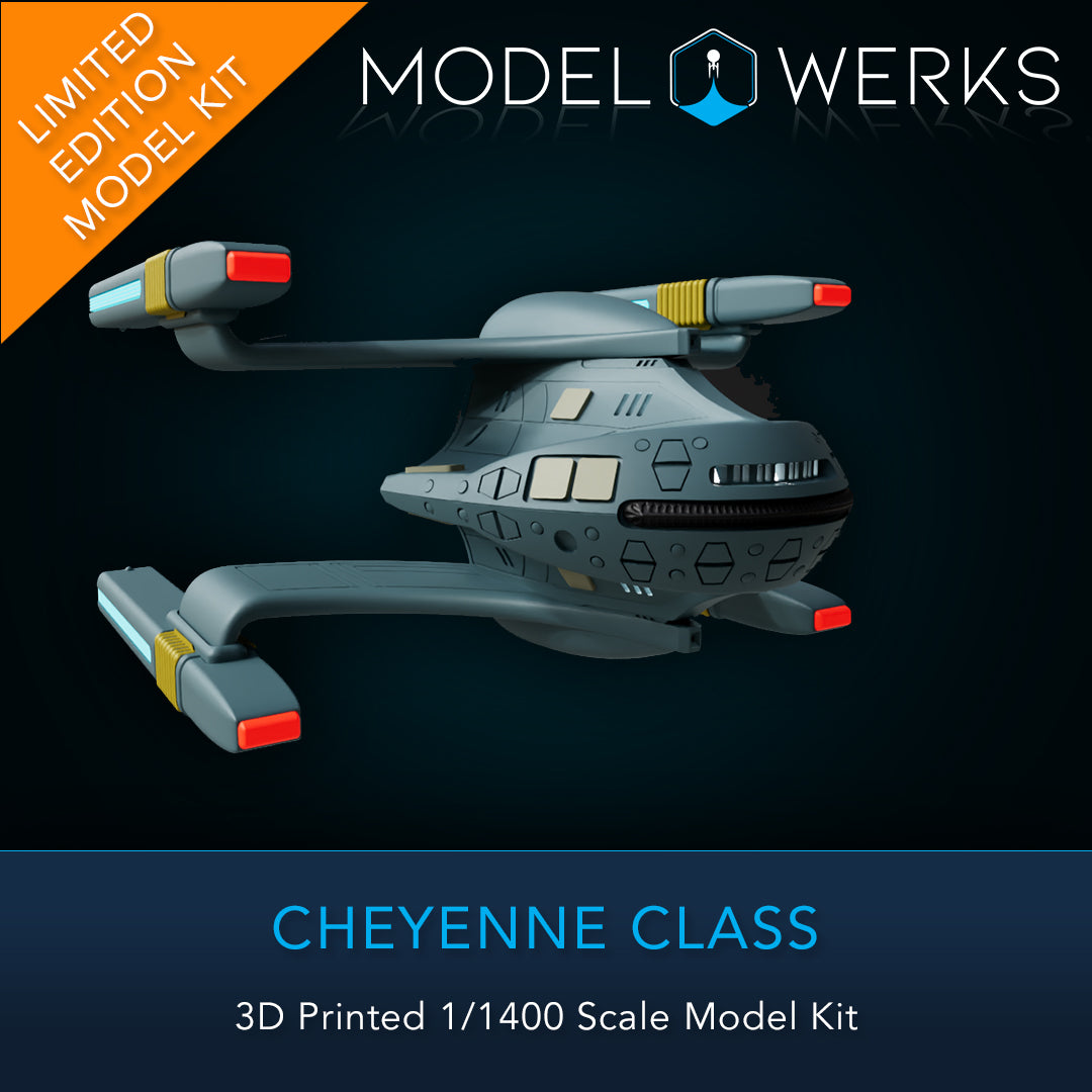 1/1400 Cheyenne Class 3D Printed Model Kit