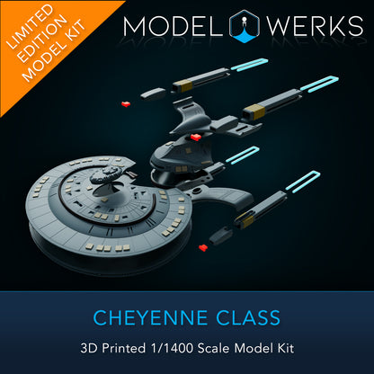 1/1400 Cheyenne Class 3D Printed Model Kit