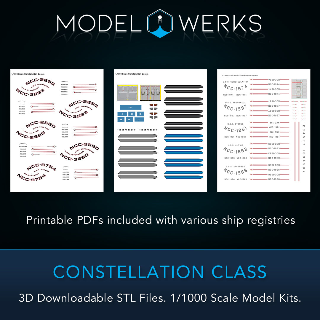 1/1000 Constellation Class STL File Download