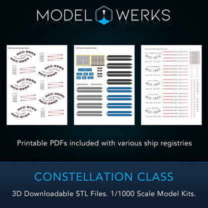 1/1000 Constellation Class STL File Download