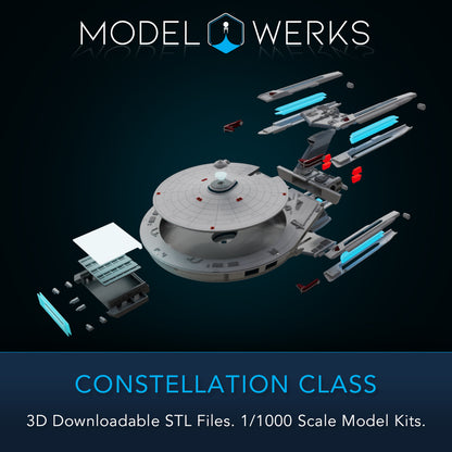 1/1000 Constellation Class STL File Download