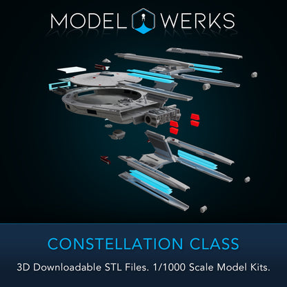 1/1000 Constellation Class STL File Download