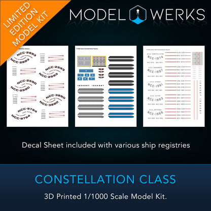 1/000 Constellation Class Physical 3D Printed Kit