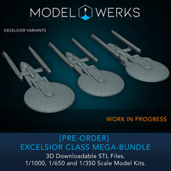 [PRE-ORDER] Excelsior Class 1/1000, 1/650, 1/350 Mega-Bundle