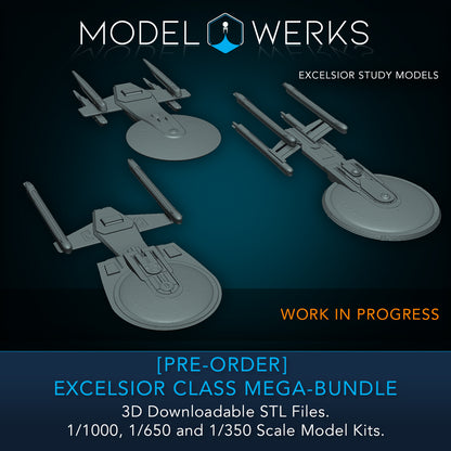 [PRE-ORDER] Excelsior Class 1/1000, 1/650, 1/350 Mega-Bundle