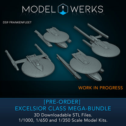 [PRE-ORDER] Excelsior Class 1/1000, 1/650, 1/350 Mega-Bundle