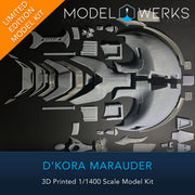 1/1400 D'Kora Marauder 3D Printed Model Kit