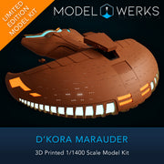 1/1400 D'Kora Marauder 3D Printed Model Kit