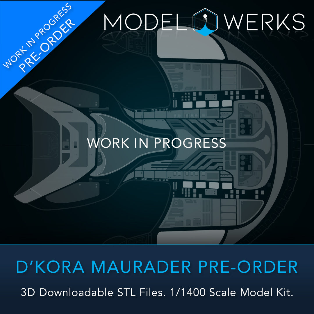 1/1400 D'Kora Maurader STL File Download Pre-Order