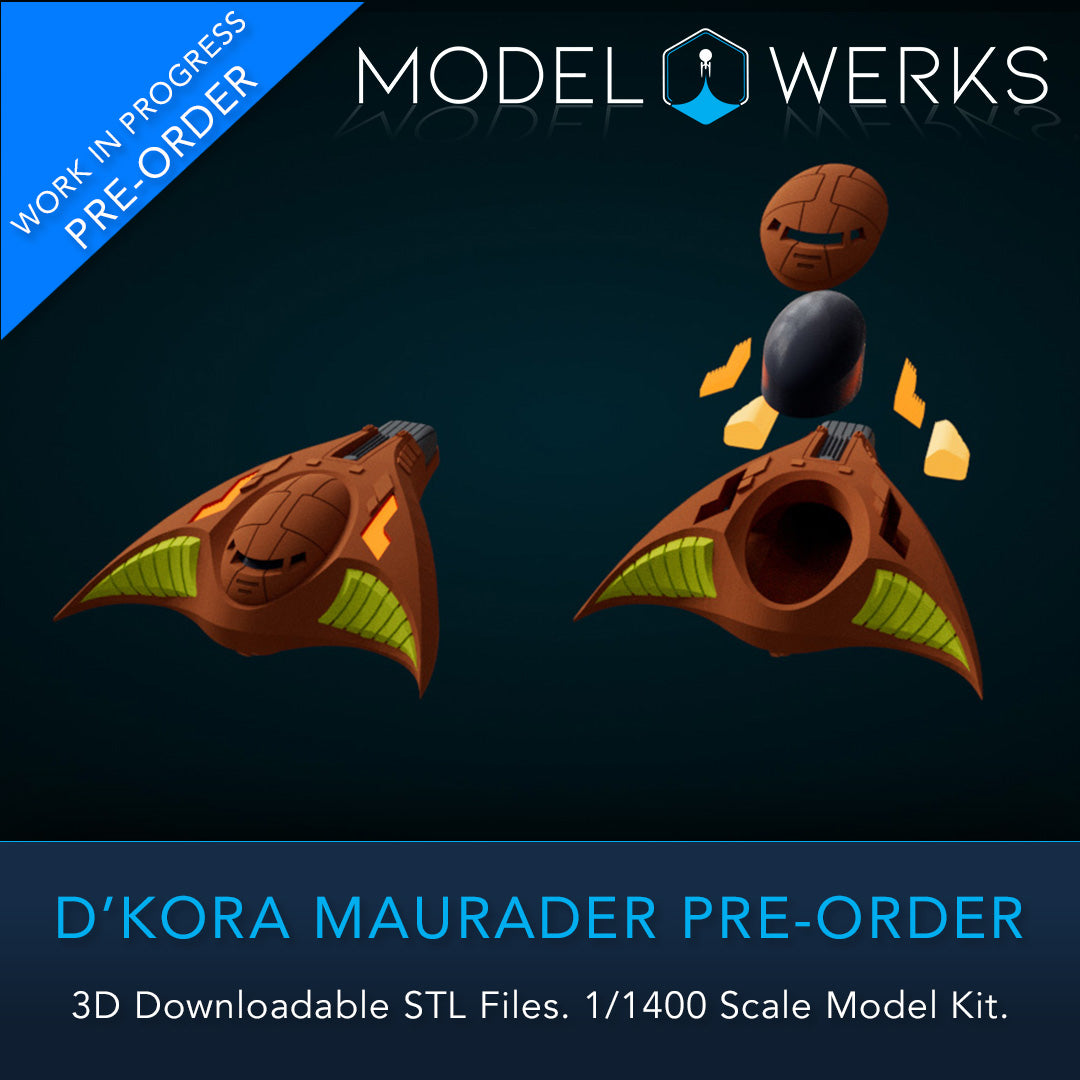 1/1400 D'Kora Maurader STL File Download Pre-Order