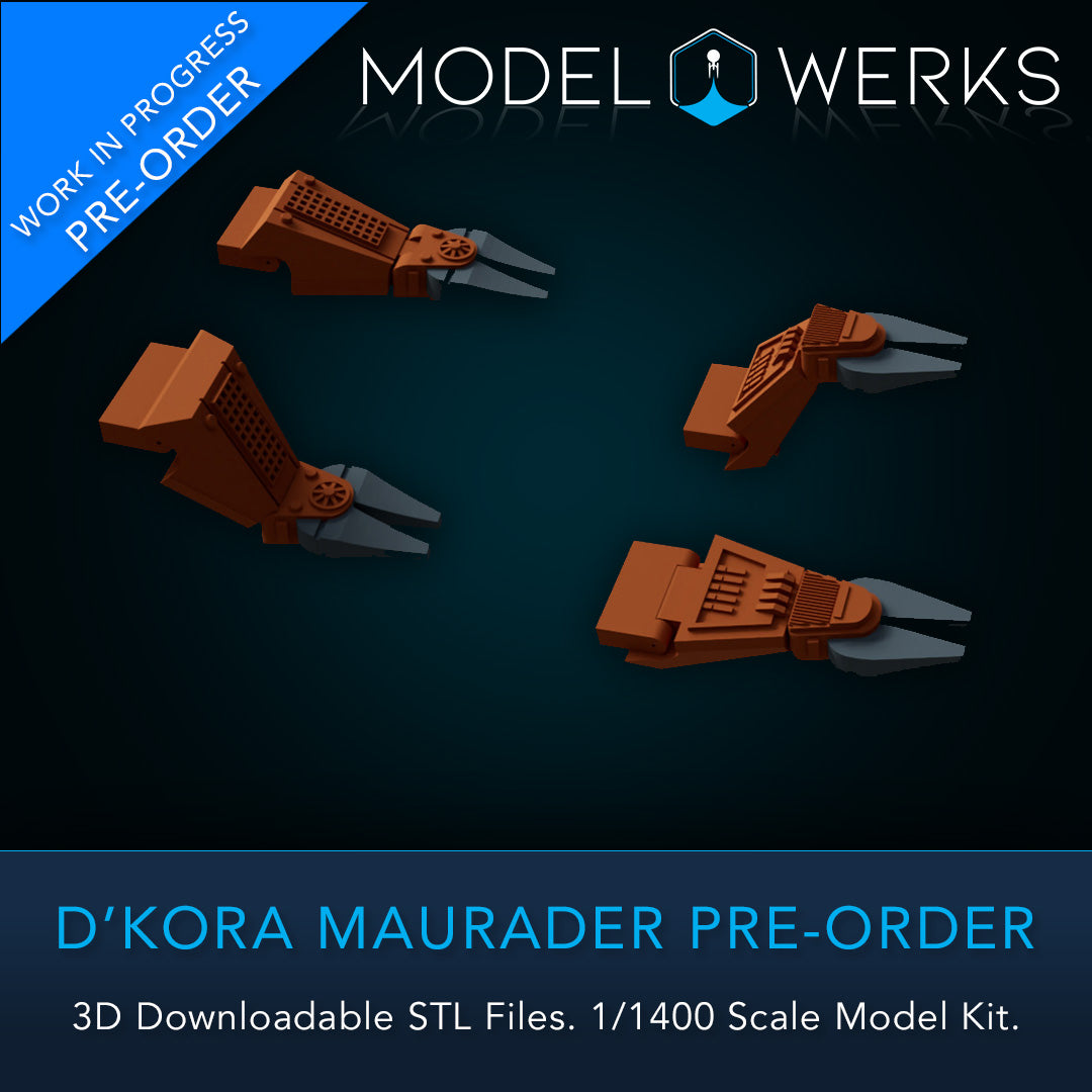 1/1400 D'Kora Maurader STL File Download Pre-Order