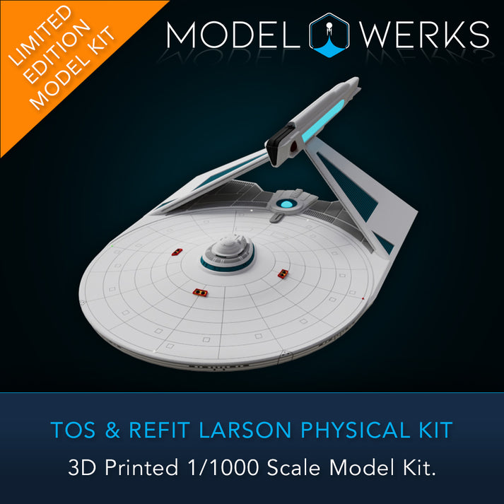 Larson Structural Model 1/000 Larson Class Physical 3D Printed Kit – modelwerkshop