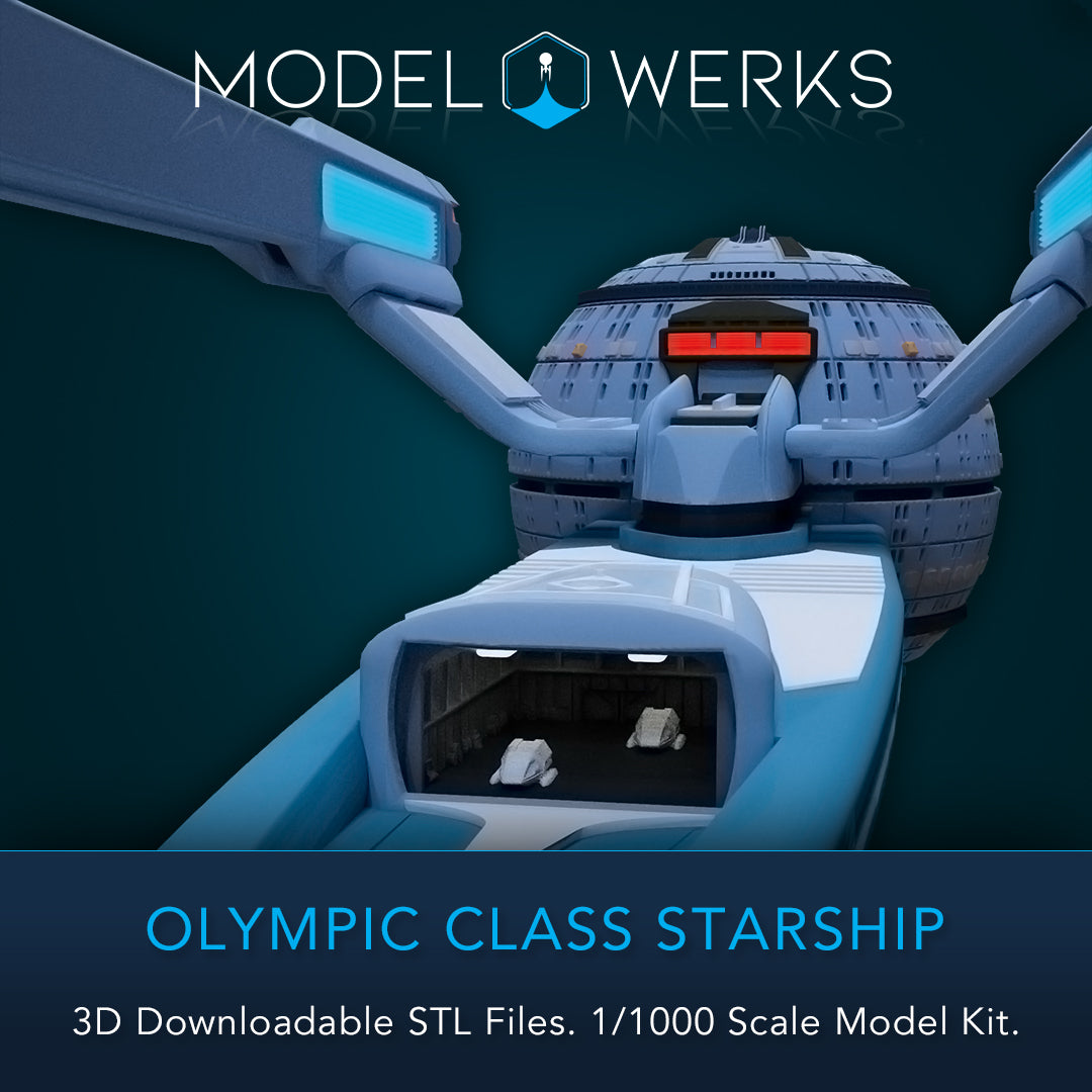 1/1000 Olympic Class Starship Kit STL File Download