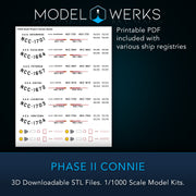 1/1000 Phase II Connie STL File Download