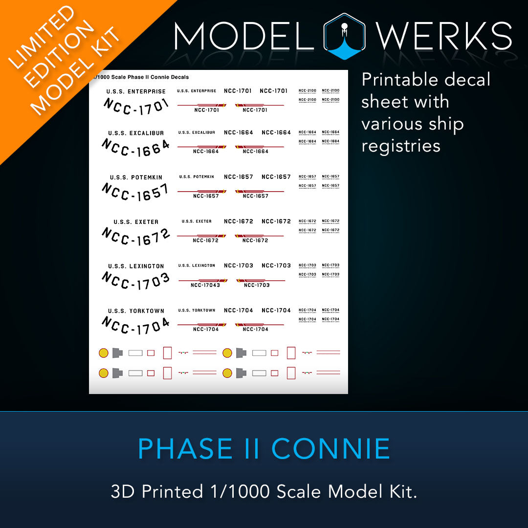 1/000 Phase II Connie 3D Printed Kit