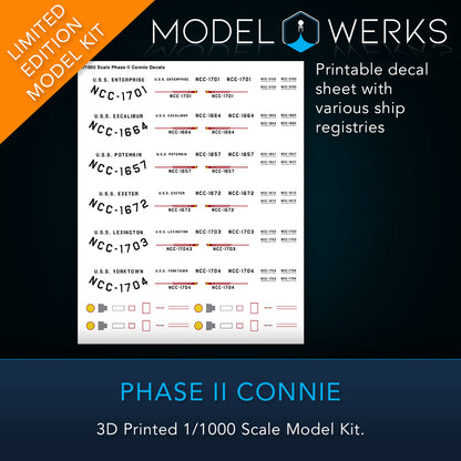 1/000 Phase II Connie 3D Printed Kit