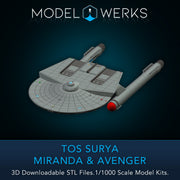 1/1000 TOS Surya / Miranda / Avenger — STL File Download