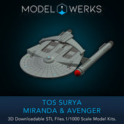 1/1000 TOS Surya / Miranda / Avenger — STL File Download