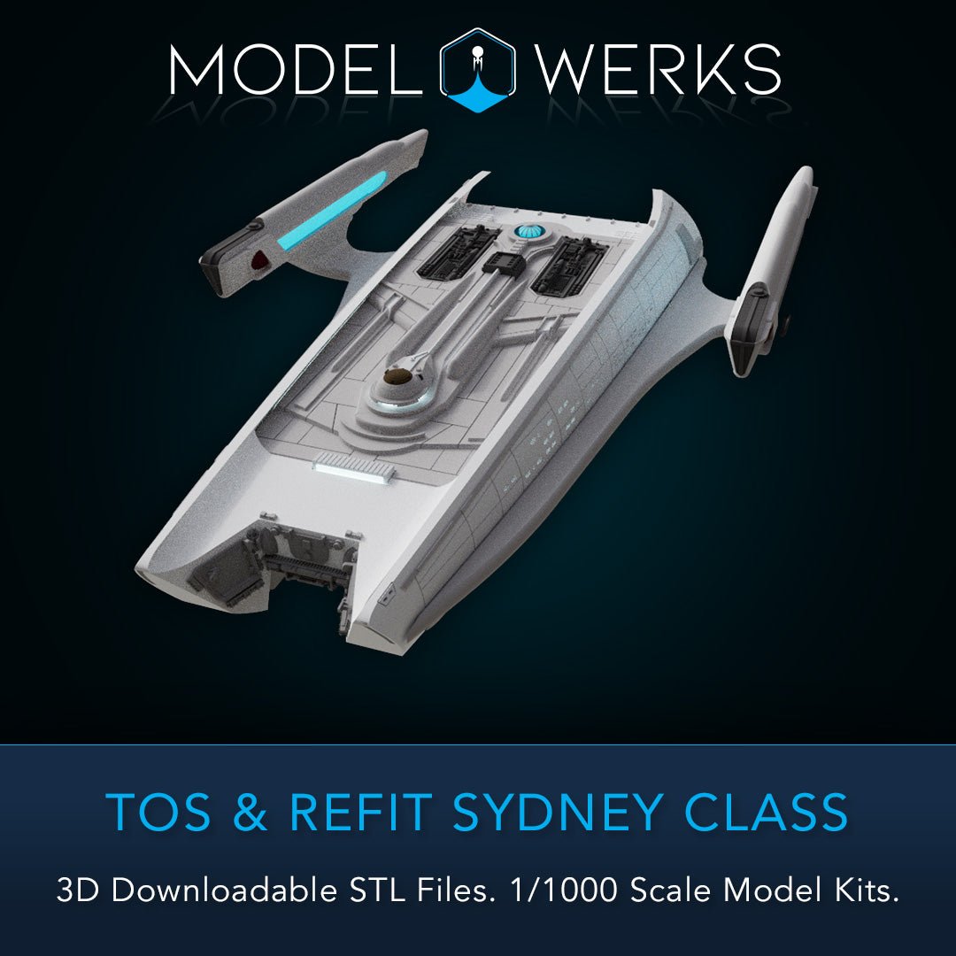 1/1000 TOS and Refit Sydney Class STL File Download